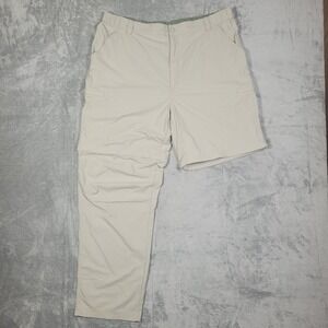LL Bean Pants Mens XL Convertible Shorts Switchback Hiking Camping Stowaway